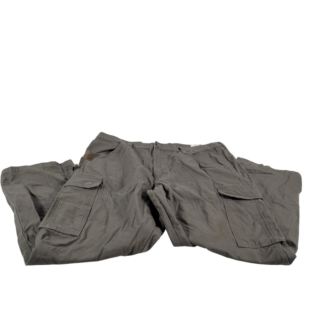 Wrangler Workwear Men's Gray Cargo Pants Size 40x30‎ Cotton Utility Outdoor